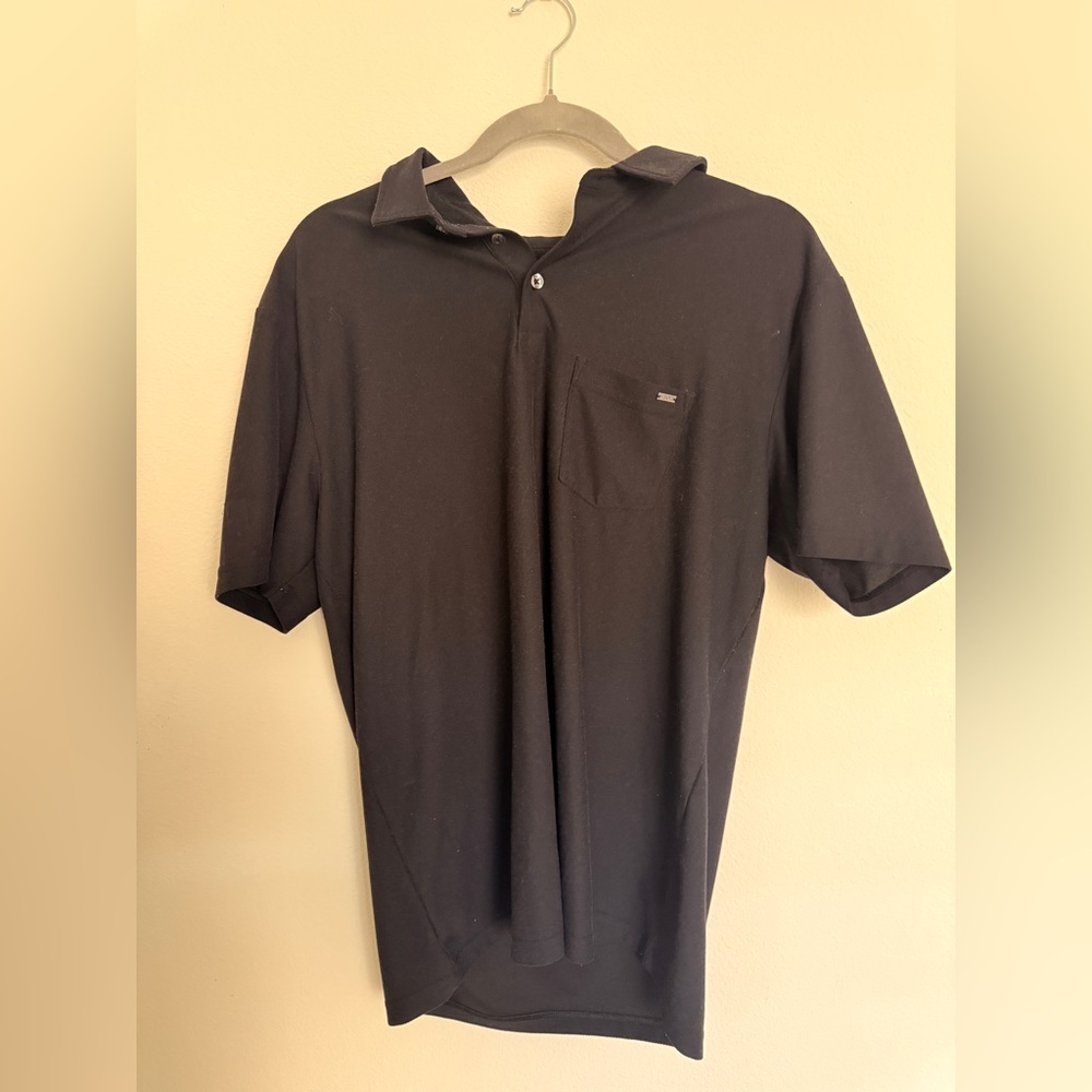 Vuori Men's Ace Polo Shirt Black Large
